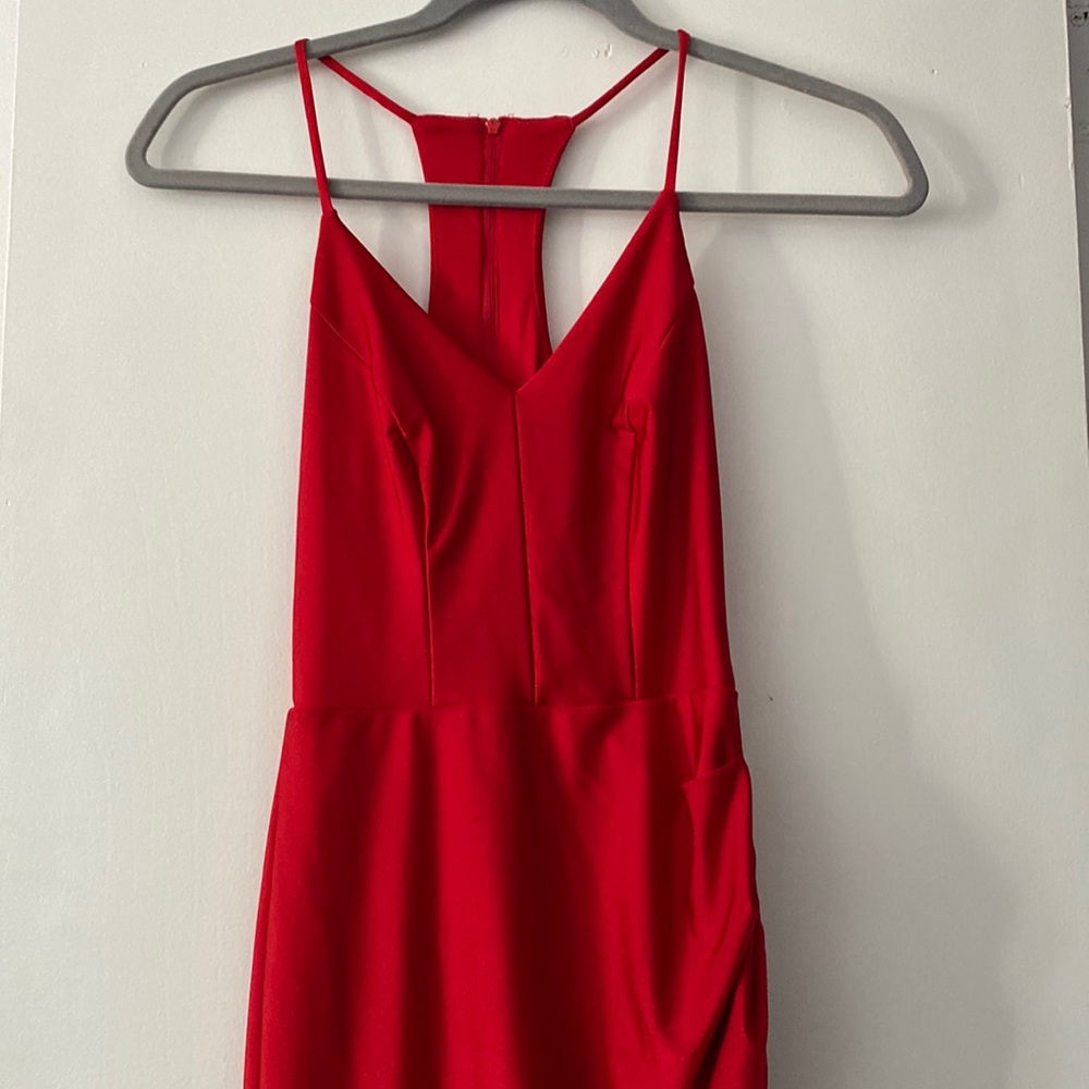 red dress